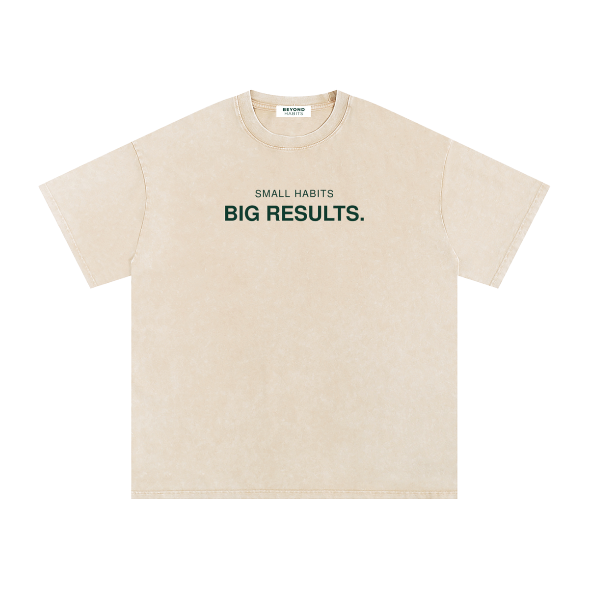 Small Habits Snow Washed Oversized Cotton T-Shirt