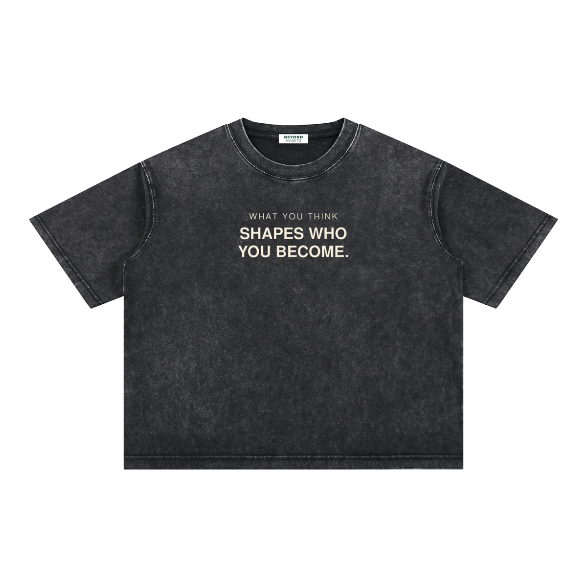 What You Think Mineral Wash Boxy Cotton T-Shirt