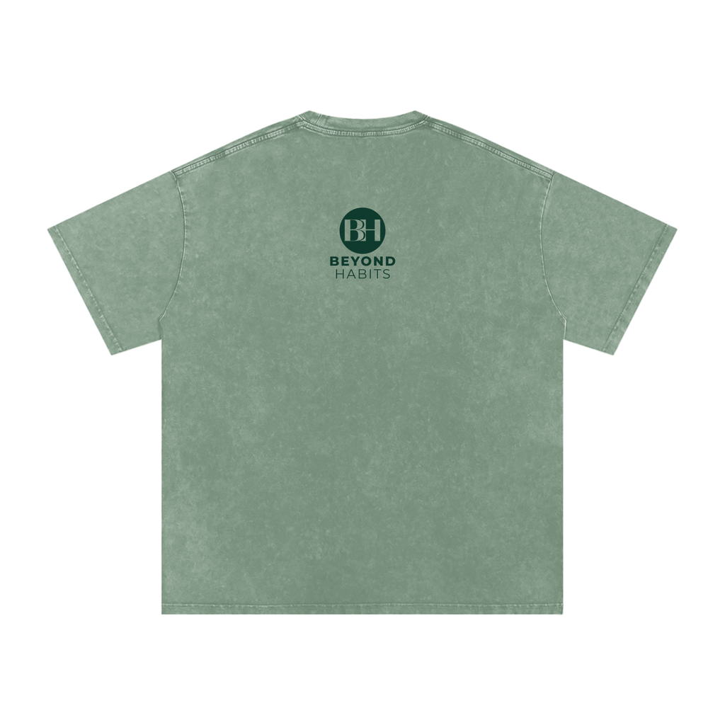 Small Habits Snow Washed Oversized Cotton T-Shirt