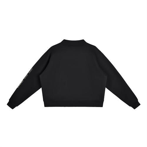 Essential Fleece Mock-Neck Crew Sweatshirt