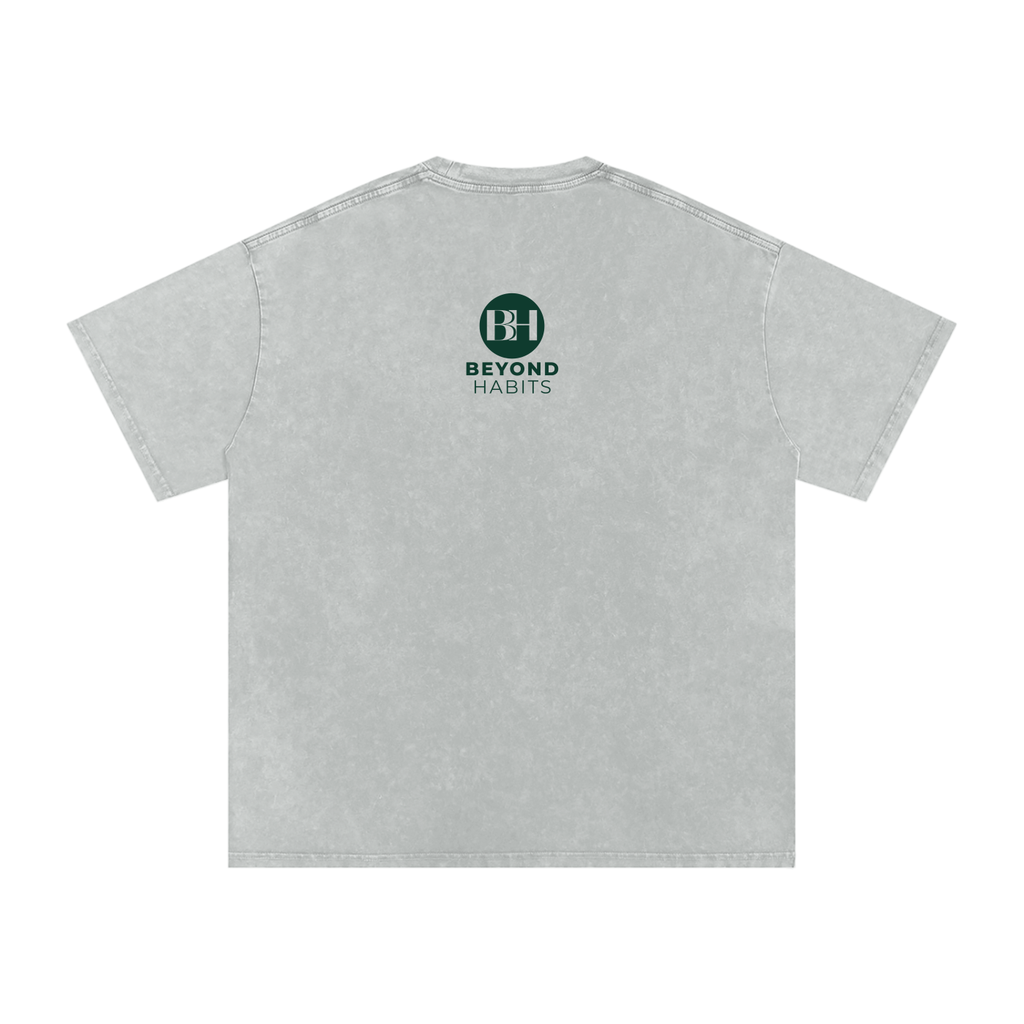 Small Habits Snow Washed Oversized Cotton T-Shirt