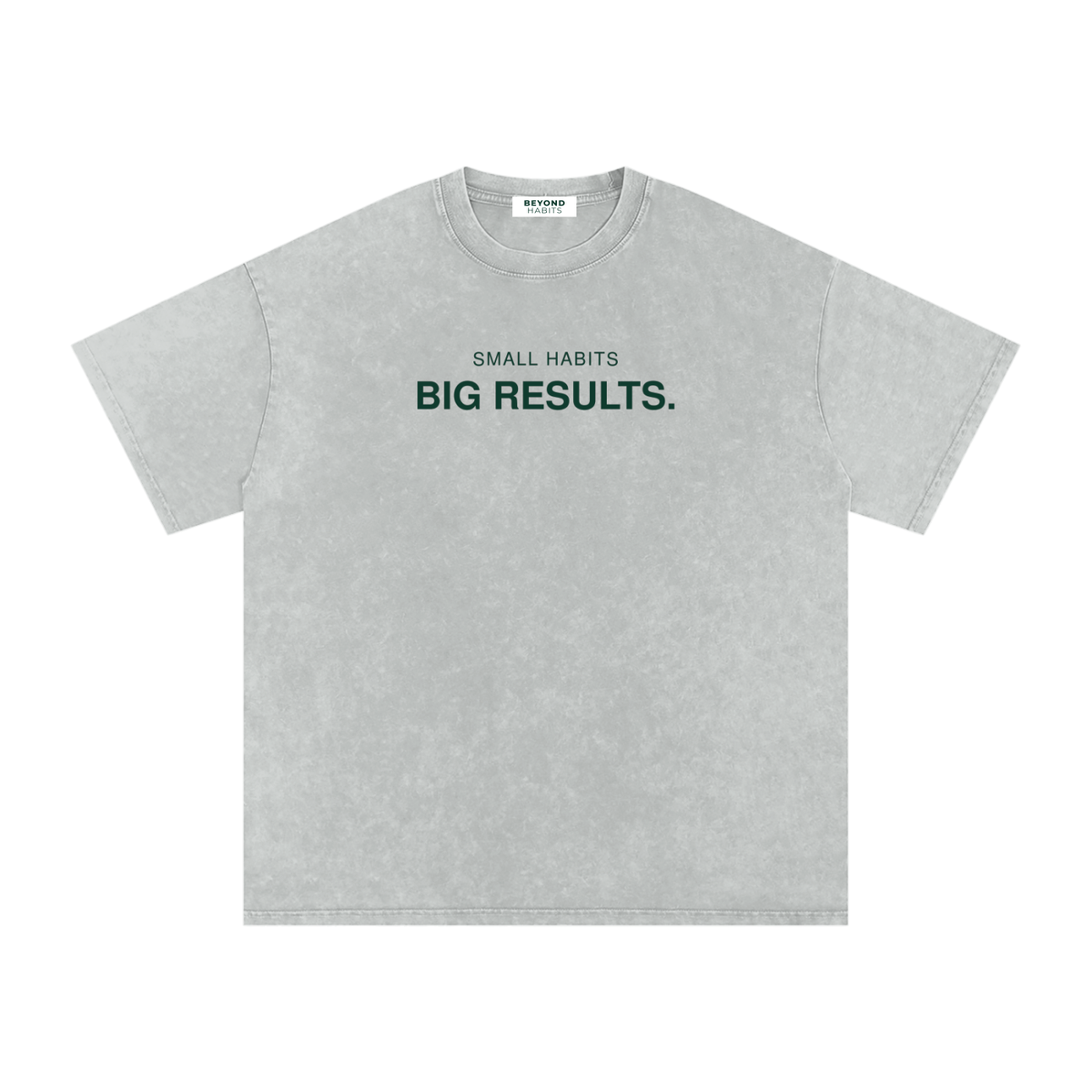 Small Habits Snow Washed Oversized Cotton T-Shirt