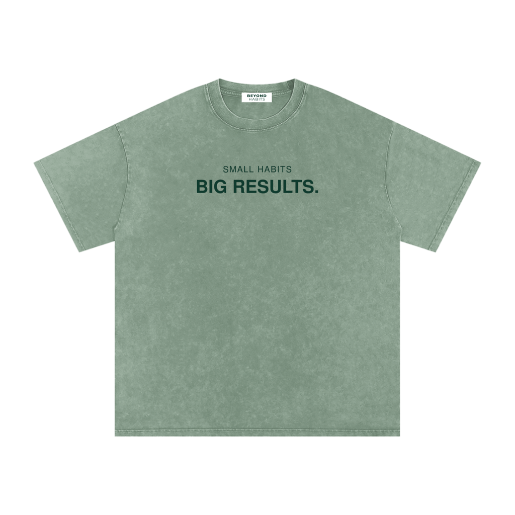 Small Habits Snow Washed Oversized Cotton T-Shirt