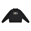 Essential Fleece Mock-Neck Crew Sweatshirt