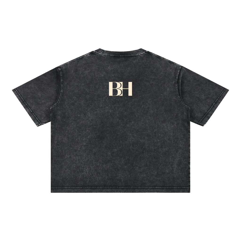 What You Think Mineral Wash Boxy Cotton T-Shirt