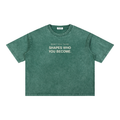 What You Think Mineral Wash Boxy Cotton T-Shirt